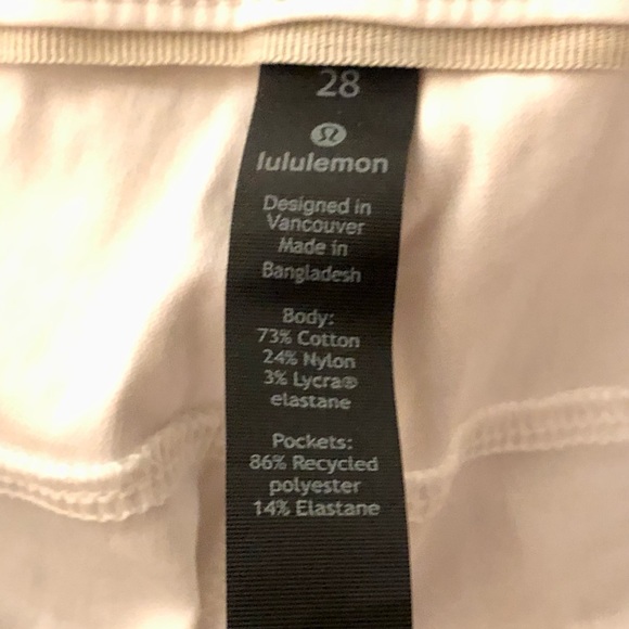 NWT lululemon ABC Slim-Fit Pant 34"L ,size 28 - Picture 7 of 7